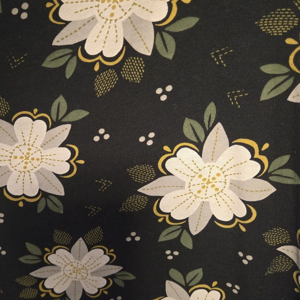 XL Gudrun Sjoden Tunic/Dress in Great Condition, Black With a Floral Pattern - Picture 3 of 3